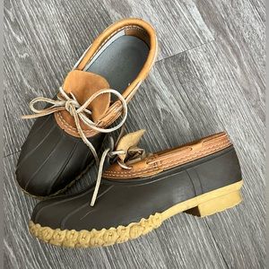 LL Bean Waterproof Rubber Moc Boot Sz 9
